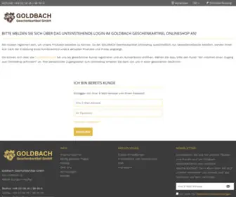 Goldbach-Shop.de(GOLDBACH Geschenkartikel Online Shop) Screenshot