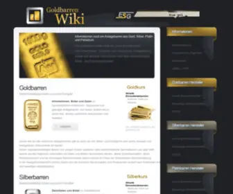 Goldbarren-Wiki.de(Goldbarren) Screenshot