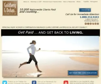 Goldbergdohan.com(Injury Attorneys) Screenshot