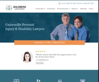 Goldberglawfl.com(Goldberg Law Office) Screenshot