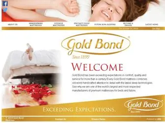 Goldbondmattress.com(Gold Bond Mattress Company) Screenshot