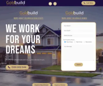 Goldbuild.com.au(Gold Build Homes and Real Estate) Screenshot