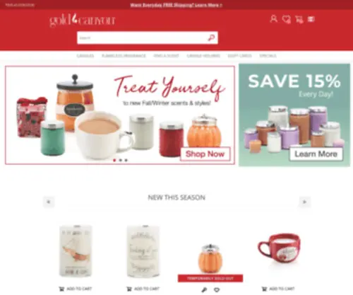 Goldcanyoncandle.com(Scented Candles) Screenshot