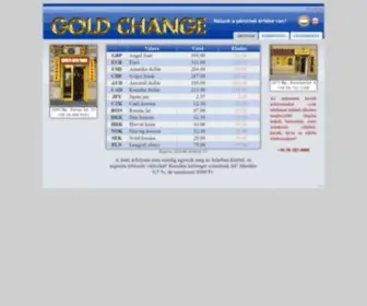 Goldchange.hu(GOLD CHANGE) Screenshot