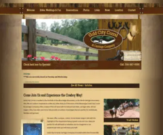 Goldcitycorral.com(Vacations in North Georgia Mountains) Screenshot