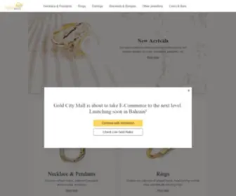 Goldcitymall.com(Online Gold Jewellery Shopping in Bahrain) Screenshot
