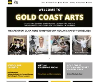 Goldcoastarts.org(Gold Coast Arts Center) Screenshot