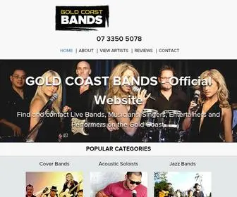 Goldcoastbands.com.au(GOLD COAST BANDS) Screenshot