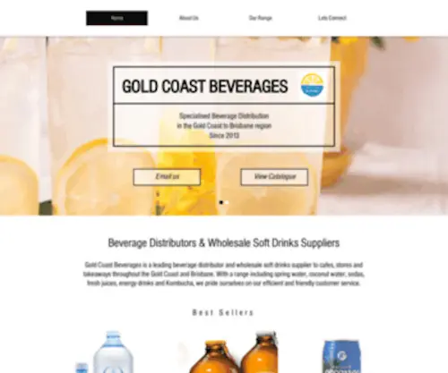 Goldcoastbeverages.com.au(Beverage Distributors) Screenshot