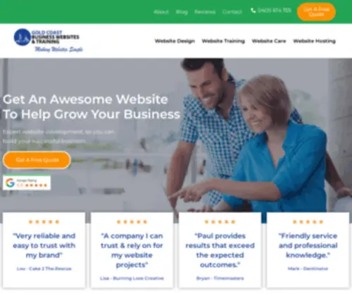 Goldcoastbusinesswebsites.com.au(WordPress Web Design Gold Coast) Screenshot