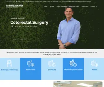 Goldcoastcolorectalsurgery.com.au(Dr Michael von Papen) Screenshot