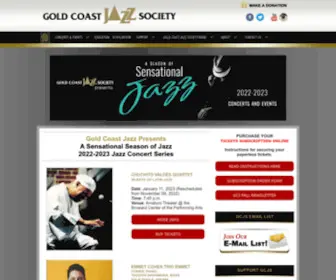 Goldcoastjazz.org(Gold Coast Jazz Society) Screenshot