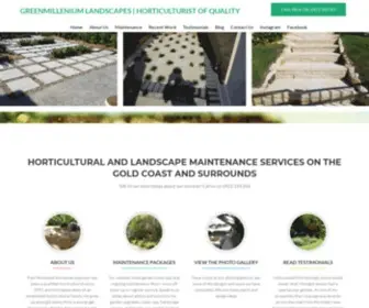 Goldcoastlandscapegardening.com.au(Greenmillenium Landscapes) Screenshot