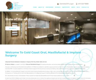 Goldcoastoms.com.au(Gold Coast Oral Maxillofacial & Implant Surgery) Screenshot