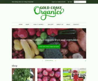 Goldcoastorganics.com.au(Gold Coast Organics Home Delivery) Screenshot