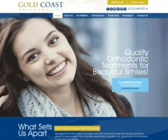 Goldcoastorthodontics.com(Gold Coast Orthodontics) Screenshot