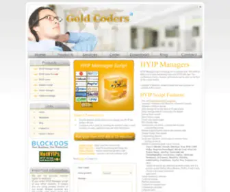Goldcoders.com(HYIP Manager script) Screenshot