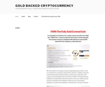 Goldcoincryptocurrency.com(Gold backed Crypto opportunity with explosive earning potential) Screenshot