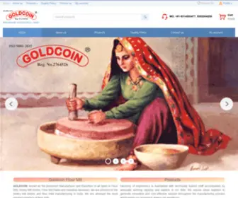 Goldcoinflourmill.com(Flour Mill Emery Mills Stones Manufacturer Exporter India) Screenshot