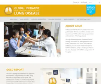 Goldcopd.com(Global Initiative for Chronic Obstructive Lung Disease) Screenshot