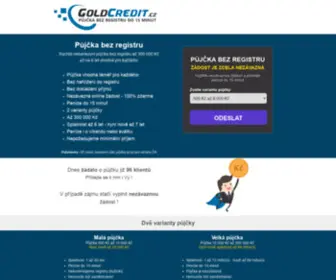 Goldcredit.cz(GoldCredit) Screenshot