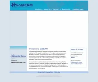Goldcrm.com(Service management software) Screenshot