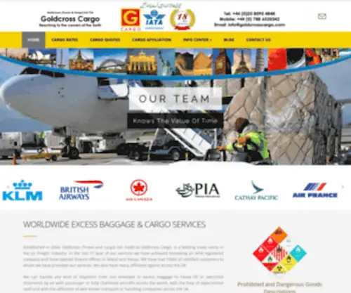 Goldcrosscargo.com(Cargo Services) Screenshot