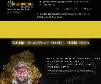 Golddiggertrading.com(Alluvial Gold Buyers) Screenshot