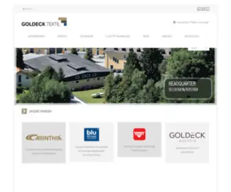 Goldecktextil.com(Innovation "Made in Europe") Screenshot