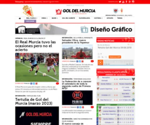 Goldelmurcia.es(El blog del Real Murcia) Screenshot
