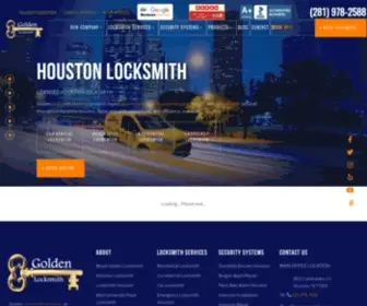 Golden-Locksmith-TX.com(Golden Locksmith Houston) Screenshot