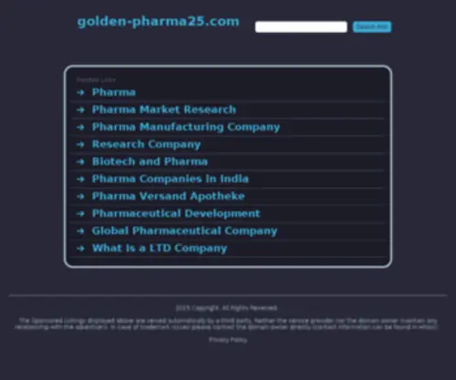 Golden-Pharma25.com(Discount Pharmacy Get Your Meds) Screenshot