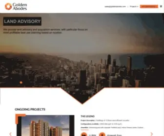 Goldenabodes.com(Golden Abodes Pvt) Screenshot