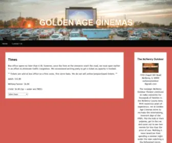 Goldenagecinemas.com(Golden Age Cinemas) Screenshot