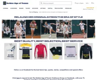 Goldenageoftennis.com(Retro Tennis Clothing) Screenshot