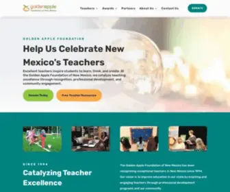 Goldenapplenm.org(Golden Apple Foundation of New Mexico) Screenshot