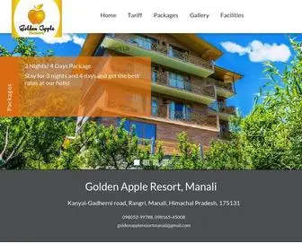 Goldenappleresort.com(Golden Apple Resort Manali) Screenshot