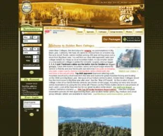 Goldenbear.net(AAA approved Big Bear vacation rental lodging Golden Bear Cottages) Screenshot