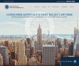 Goldenbergfirm.com(New York Debt Relief Attorney) Screenshot