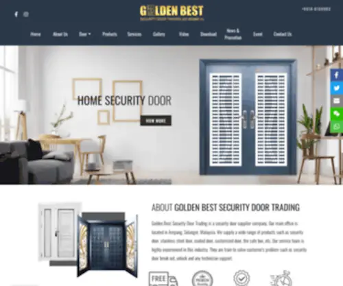 Goldenbestdoor.com(Golden Best Security Door Trading) Screenshot