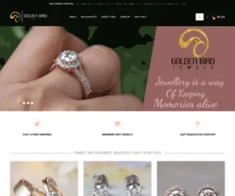 Goldenbirdjewels.com(Customized Moissanite & Gemstone Jewelry Store) Screenshot