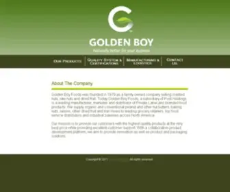 Goldenboyfoods.com(Golden Boy Foods) Screenshot