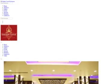 Goldencastlebanquets.com(Golden Castle) Screenshot