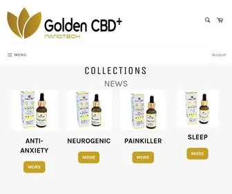 Goldencbdplus.com(Nano Tech) Screenshot