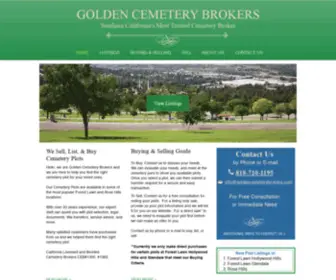 Goldencemeterybrokers.com(Golden Cemetery Brokers) Screenshot