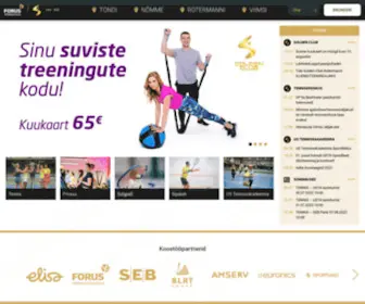 Goldenclub.ee(Forus spordikeskus ja golden club fitnessklubi) Screenshot