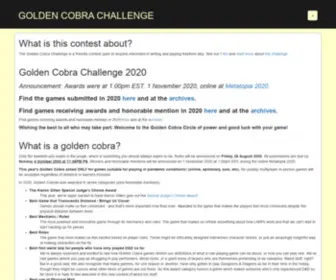 Goldencobra.org(Golden Cobra Challenge) Screenshot