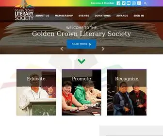 Goldencrown.org(The Golden Crown Literary Society) Screenshot