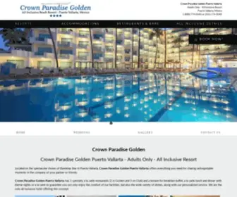 Goldencrownparadisevallarta.com(Crown Paradise Golden Puerto Vallarta) Screenshot