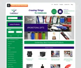 Goldendaysindia.com(Promotional Products & Corporate Gifts Items) Screenshot